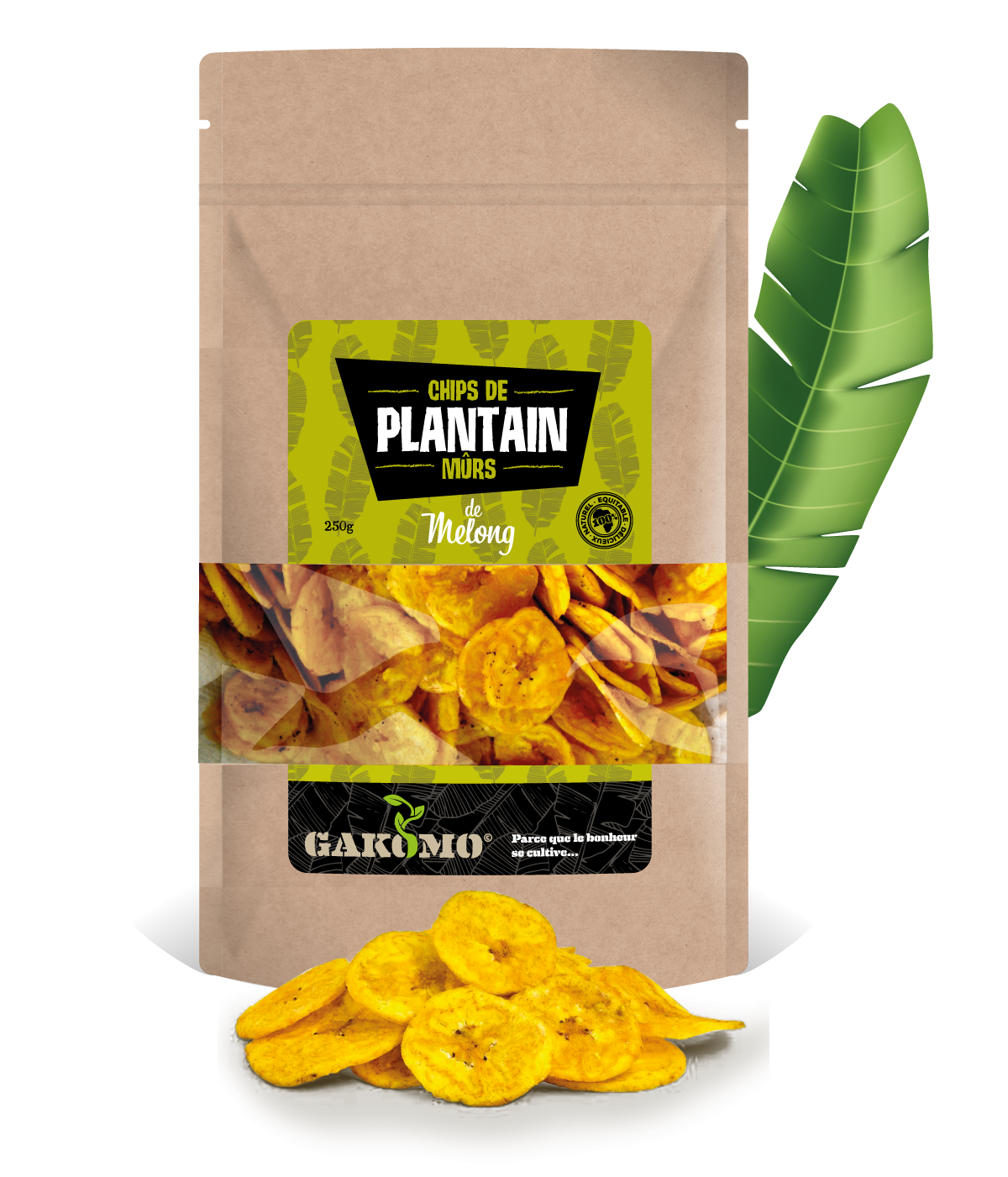 emballage de chips de banane
